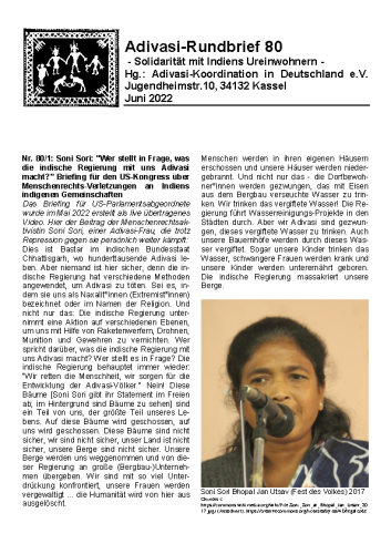Adivasi Rundbrief 80